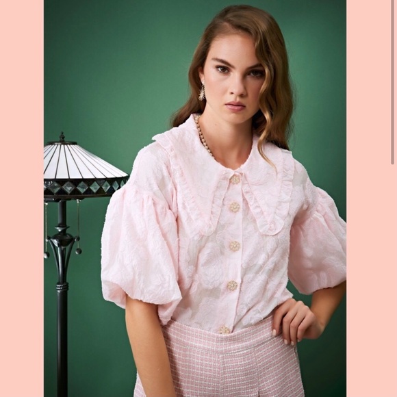 SISTER JANE APERITIF FLORAL PUFF SLEEVE BLOUSE - Picture 5 of 6